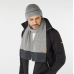 Tipped Beanie & Scarf Gift Set Grey Melange