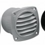 Ventilatierooster wit met flens