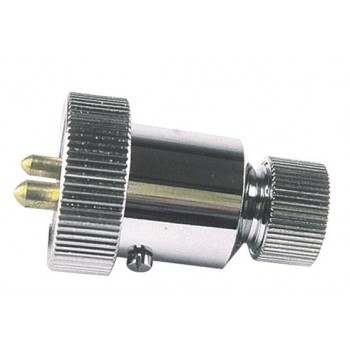 Stekker verchroomd 3A 2p