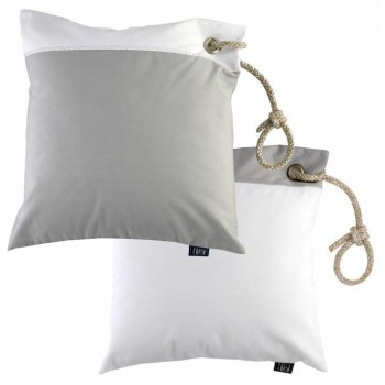 Buitenkussen set van2 Grijs-Wit