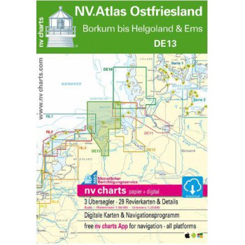 NV Atlas Duitsland DE 13 - Ostfriesland - Borkum bis Helgoland & Ems