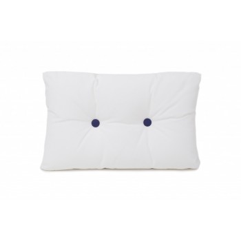 Buitenkussen met knopen Wit