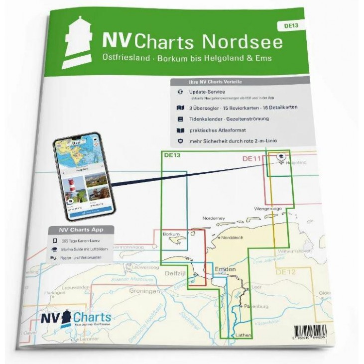 NV Atlas Duitsland DE 13 - Ostfriesland - Borkum bis Helgoland & Ems