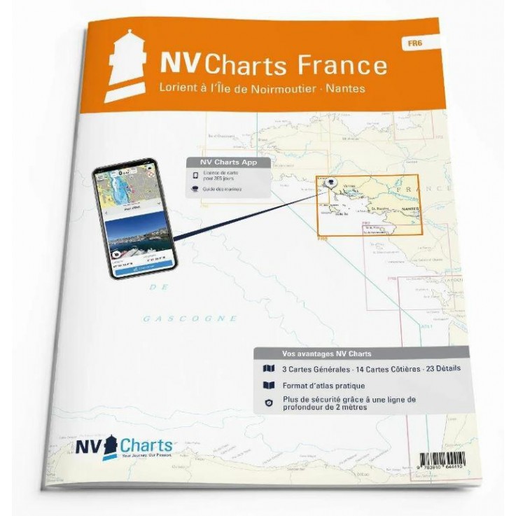 NV Atlas Frankrijk FR 6 - Lorient à Iles Noirmontiers & Nantes