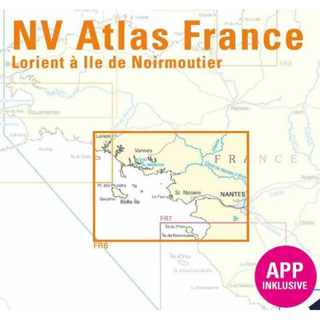 NV Atlas Frankrijk FR 6 - Lorient à Iles Noirmontiers & Nantes