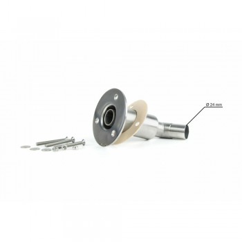 Huiddoorvoer 24 mm gebogen rvs