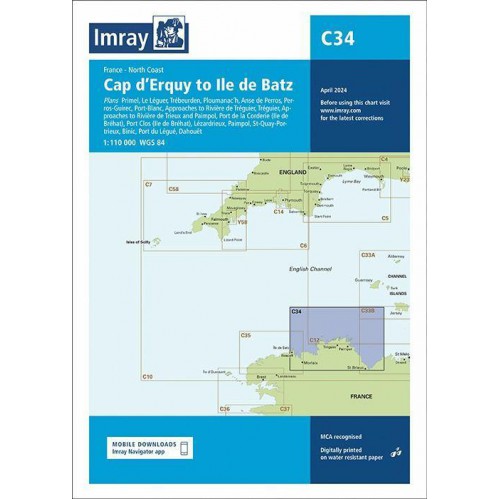 Imray C 34 - Cap dErquy to Ile de Batz