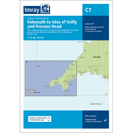 Imray C 7 - Falmouth to Isles of Scilly and Trevose Head