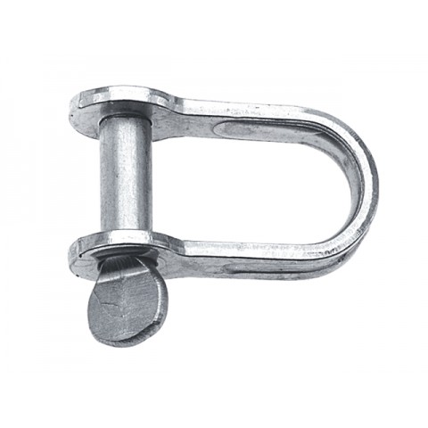 RVS D-plaatsluiting 5mm