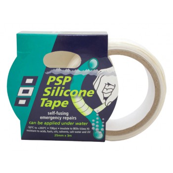 Silicone tape Zwart 25mm X 3M