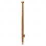 VLAGGENSTOK TEAK 75CM
