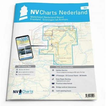 NV Atlas Nederland NL 6 - BINNEN - WATERKAART NEDERLAND NOORD