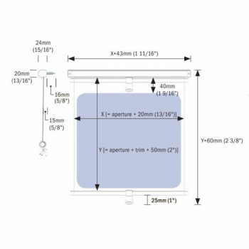 Portshade rolgordijn zilver maat 1