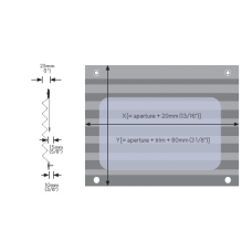 Skysol geplisseerd gordijn wit maat 1