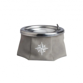 Windproof geborduurde Asbak - Grey