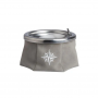Windproof geborduurde Asbak - Grey