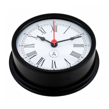 Nautische Klok 120 mm zwart R120N-R