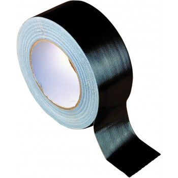 Textieltape zwart 50mmx25m, watervast