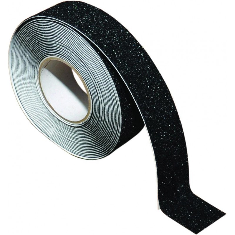 Anti-slip tape grof 25mm x 5m, zwart