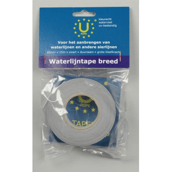 Waterlijntape Zwart 40mmx15m