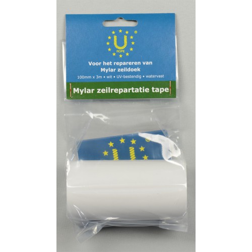 Mylar zeilrep.tape 100mmx 3m,transparant
