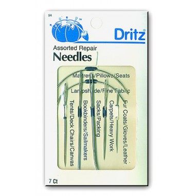 Zeilmakersnaalden, 2 gebogen 5 recht