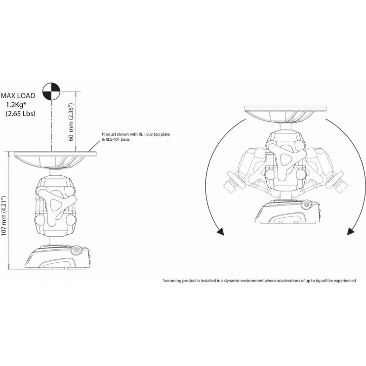 ROKK Mini basis met verstelbare balkoppeling
