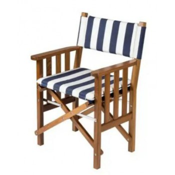 Kussen navy/wit Reg. stoel II