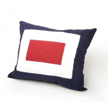 Kussen met signaalvlag W