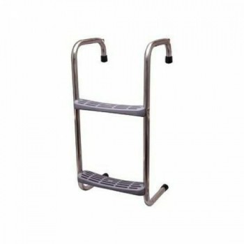 Steiger/boot trap 2 treden 48.5cm RVS
